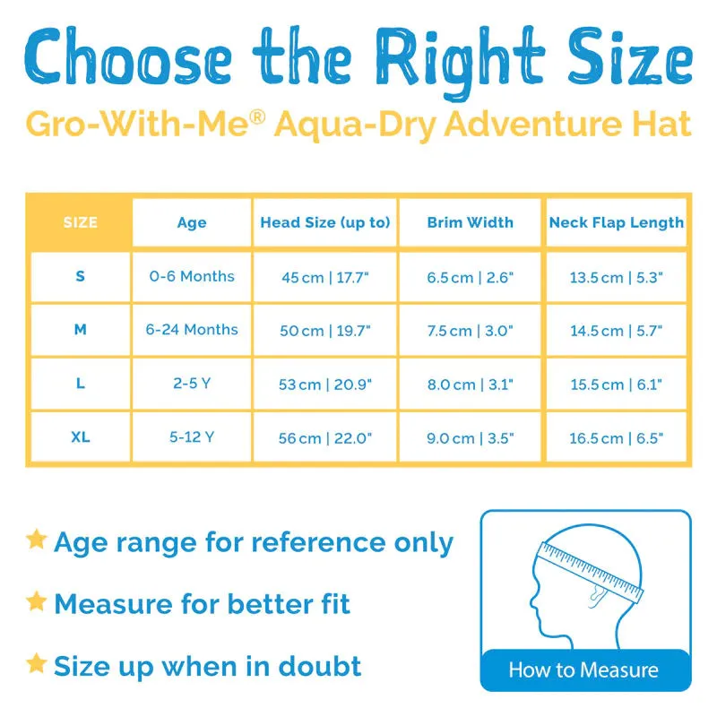 Jan & Jul Gro-With-Me Cotton Adventure Hat - Navy / Navy Trim